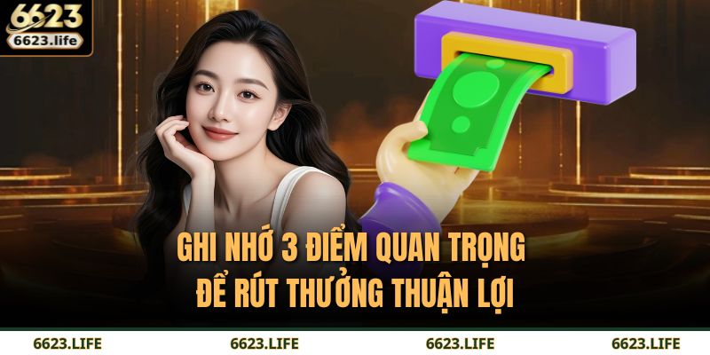 Ghi nhớ 3 điểm quan trọng để rút thưởng thuận lợi